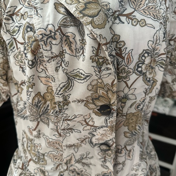 Anthropologie Pilcro fine-waled corduroy floral drop waist dress RUNS SMALL - Picture 8 of 8